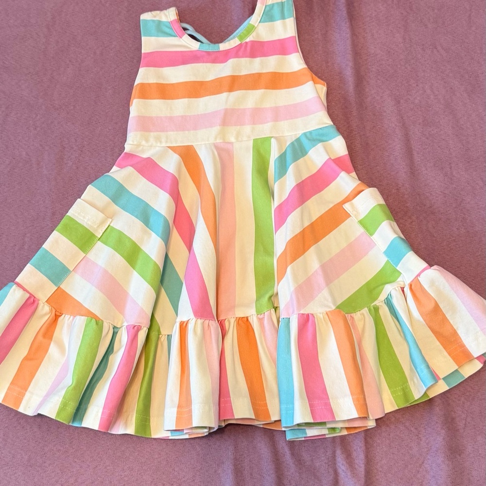 SweetHoney Pastel Striped Dress